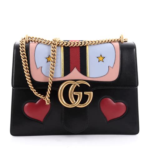 gucci web heart bag|gucci open top shoulder bags.